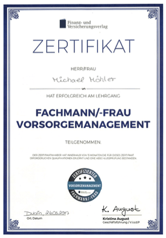 Zertifikat-Fachmann-Vorsorgemanagement